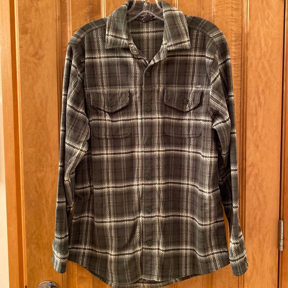 Plaid shirt.